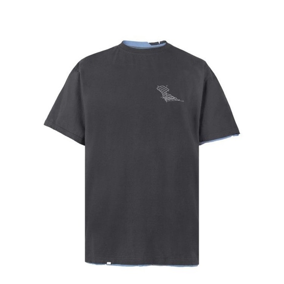 C2H4 Matrix of Consciousness printed distressed layered t-shirt - Picture 1 of 17